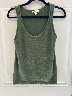 RW&CO. Olive Green Knit Tank Top